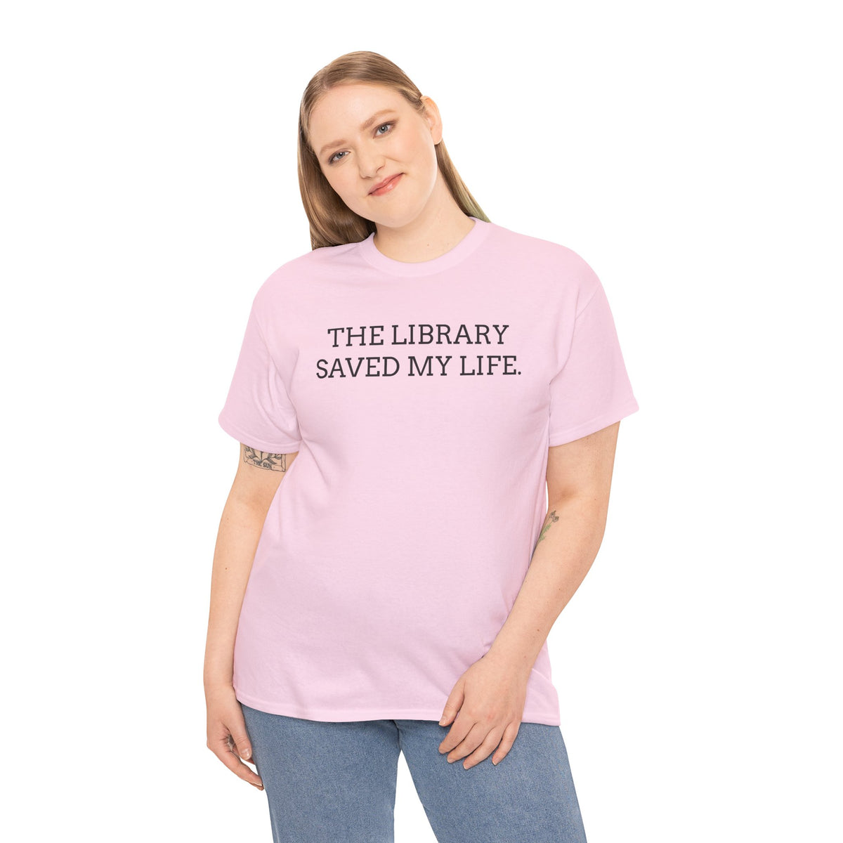 Library Saved My Life T-Shirt — Literary Quote Tee for Book Lovers