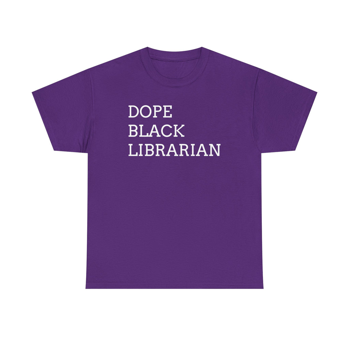 Dope Black Librarian T-Shirt — Bold Typography Tee for Black Librarians & Book Lovers