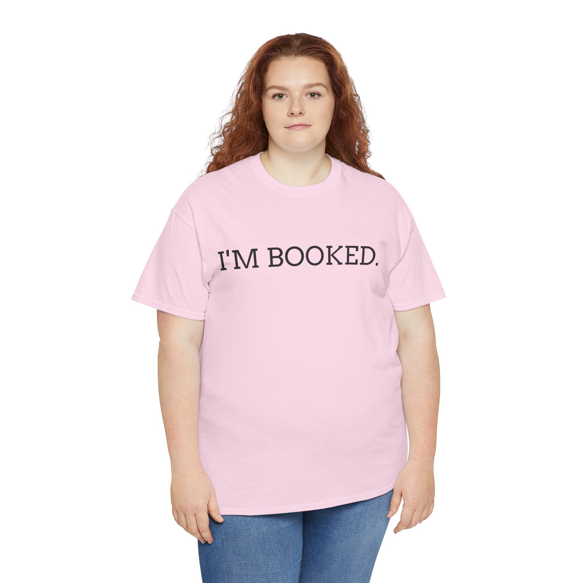 I'M BOOKED. T-Shirt — Funny Reader Tee for Book Lovers, Literary Gift