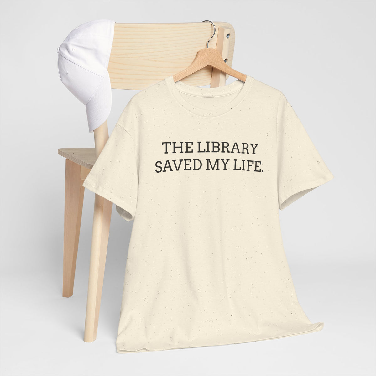 Library Saved My Life T-Shirt — Literary Quote Tee for Book Lovers