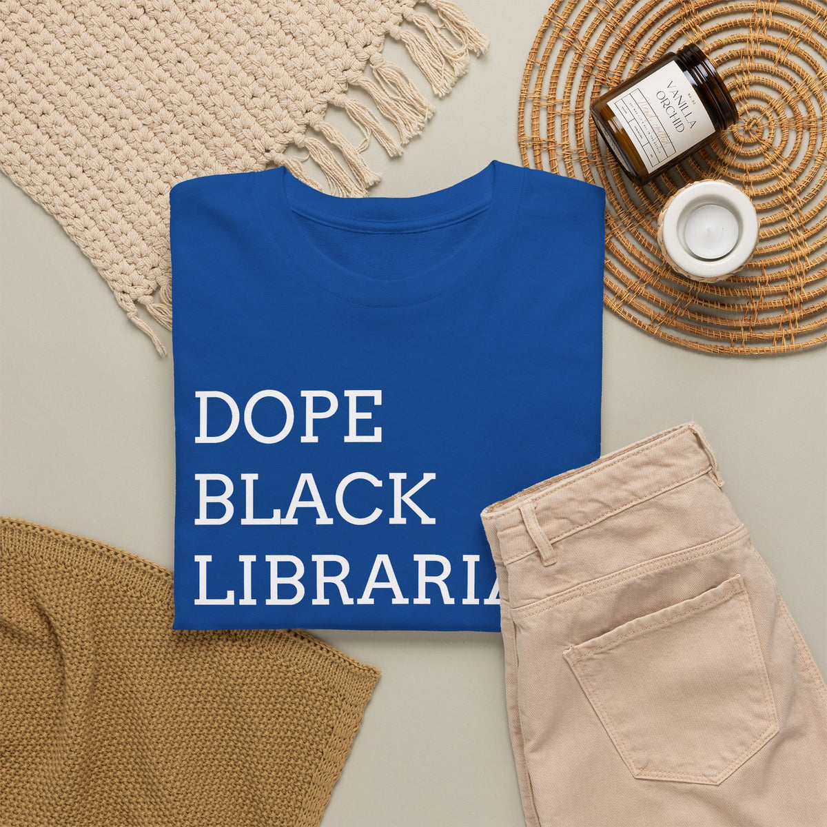 Dope Black Librarian T-Shirt — Bold Typography Tee for Black Librarians & Book Lovers