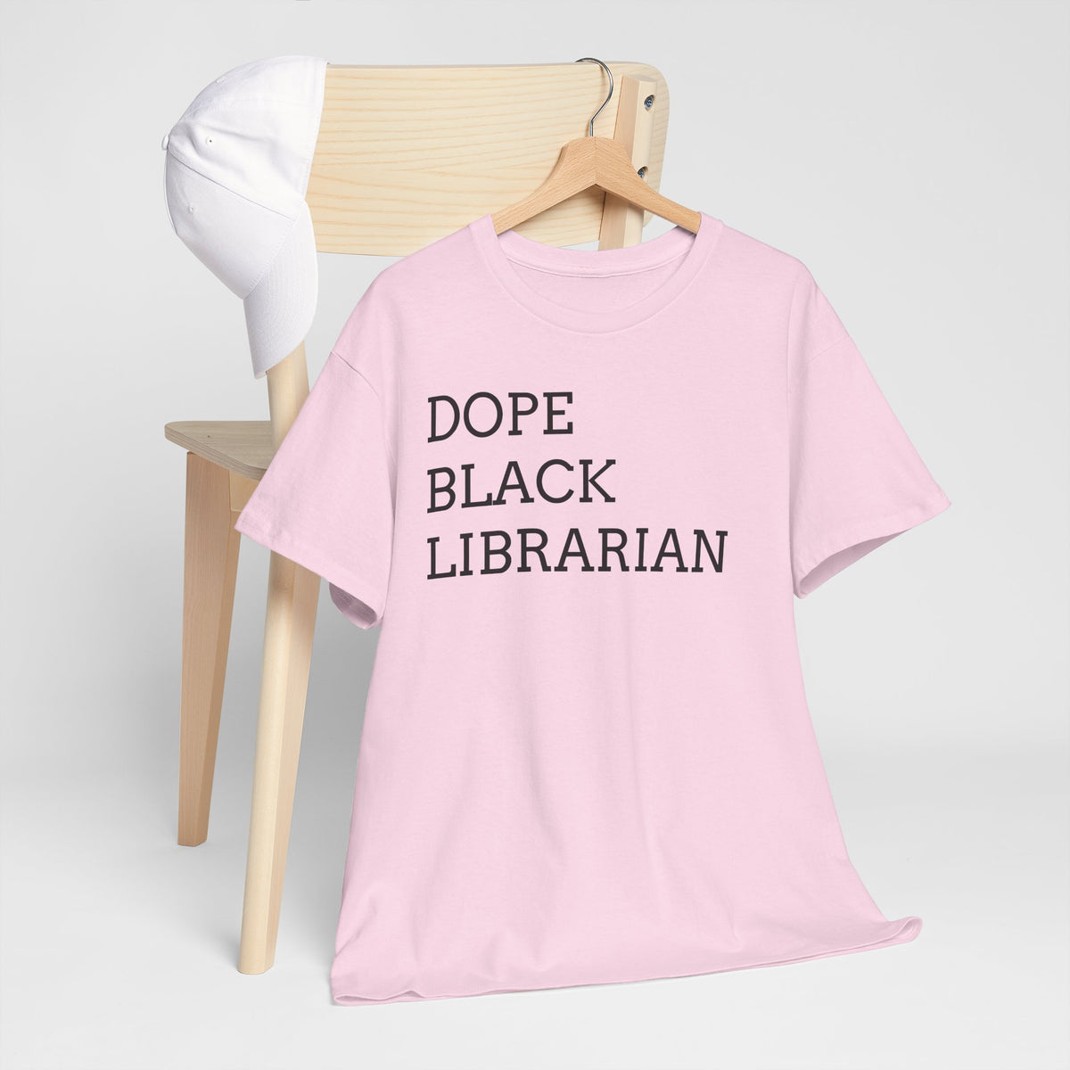 Dope Black Librarian T-Shirt — Bold Text Tee for Black Librarians, Gift for Library Professionals