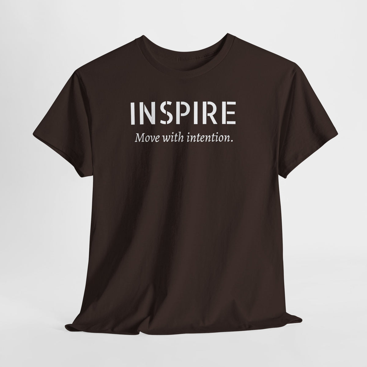 Inspire “Move with Intention” Tee — Motivational Graphic T-Shirt