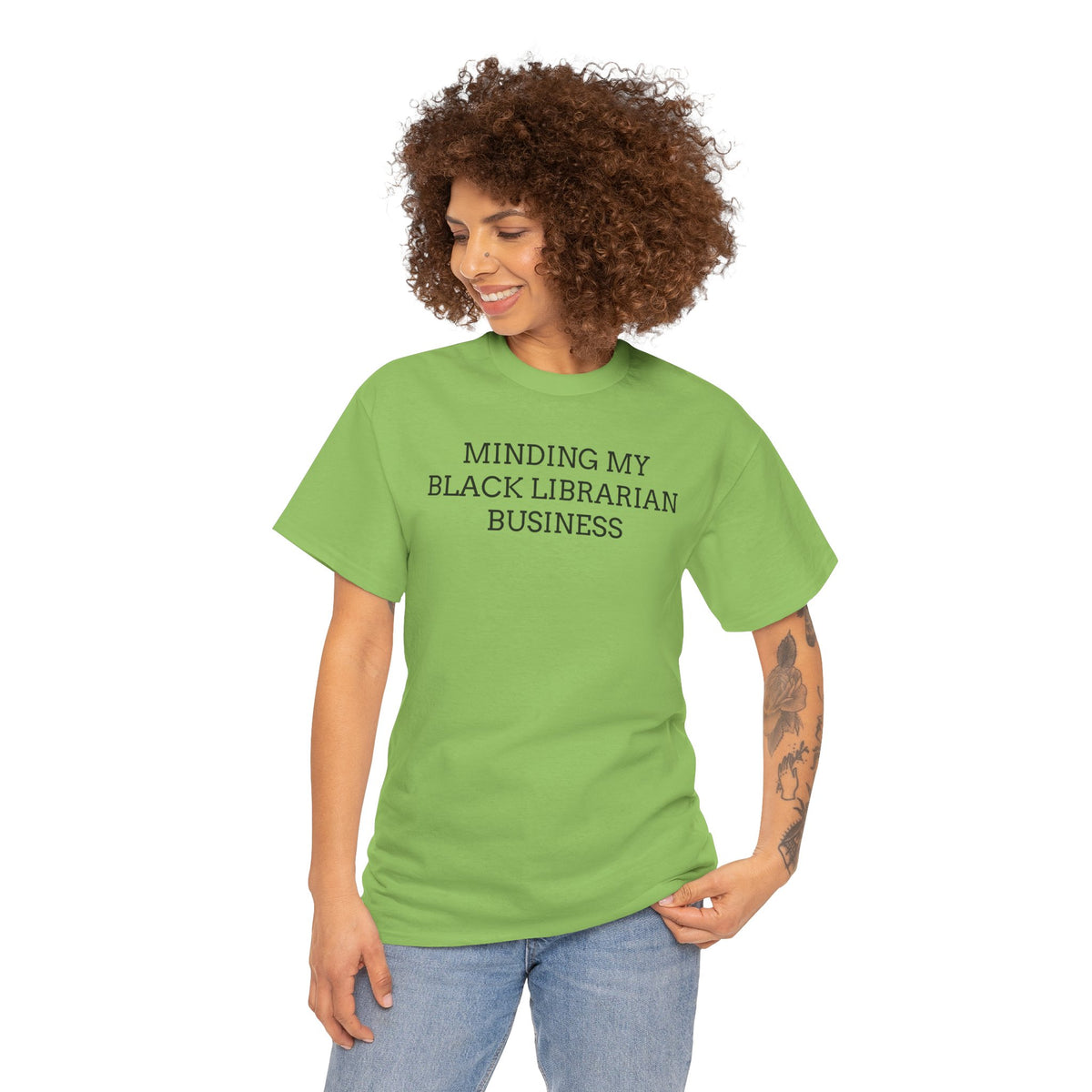 Minding My Black Librarian Business Tee