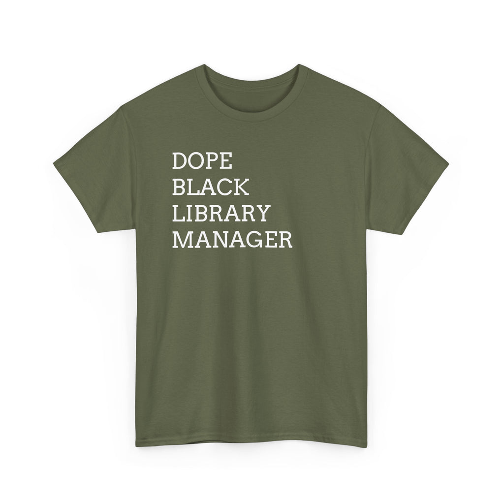 Dope Black Library Manager T-Shirt
