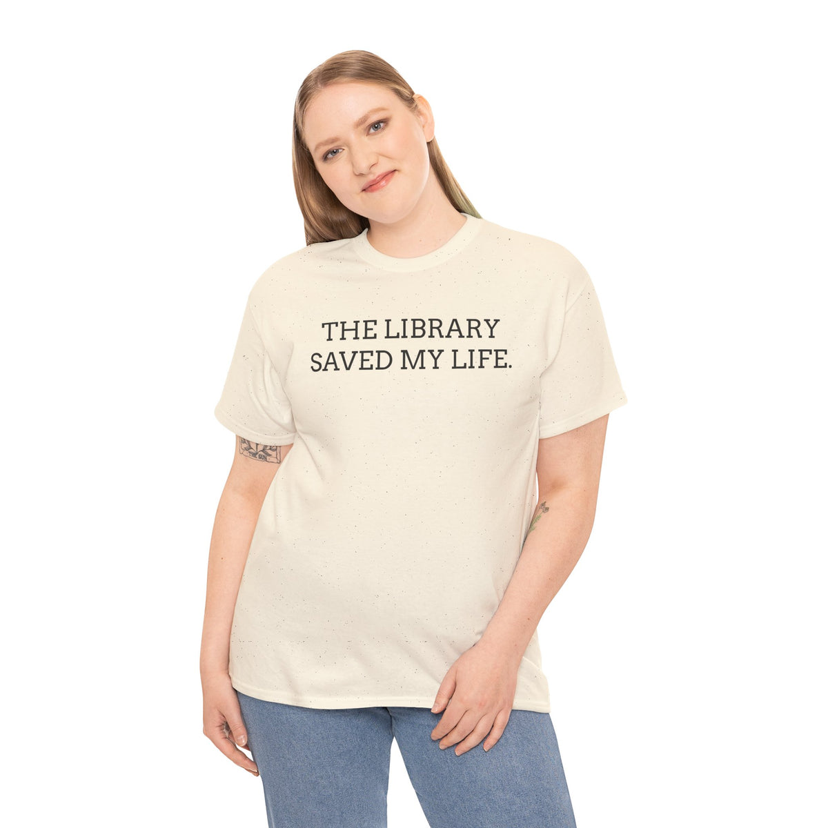 Library Saved My Life T-Shirt — Literary Quote Tee for Book Lovers