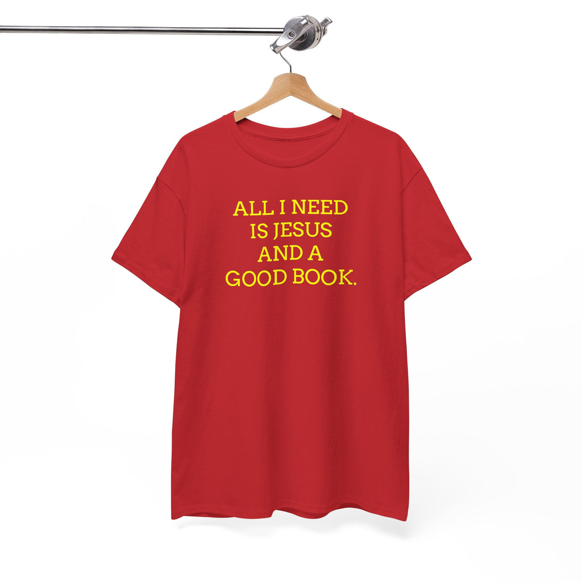 "All I Need Is Jesus and a Good Book" Faith Tee - Christian T‑Shirt