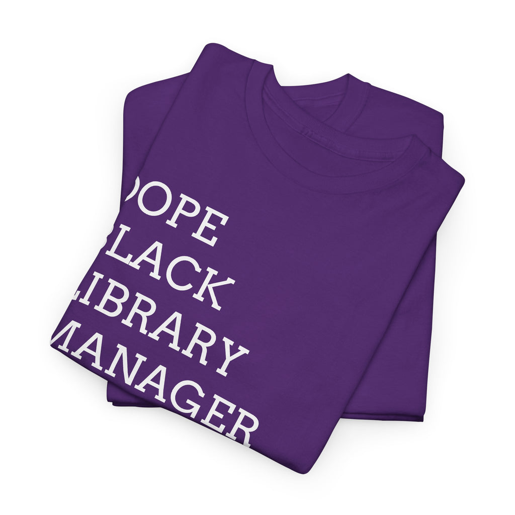 Dope Black Library Manager T-Shirt