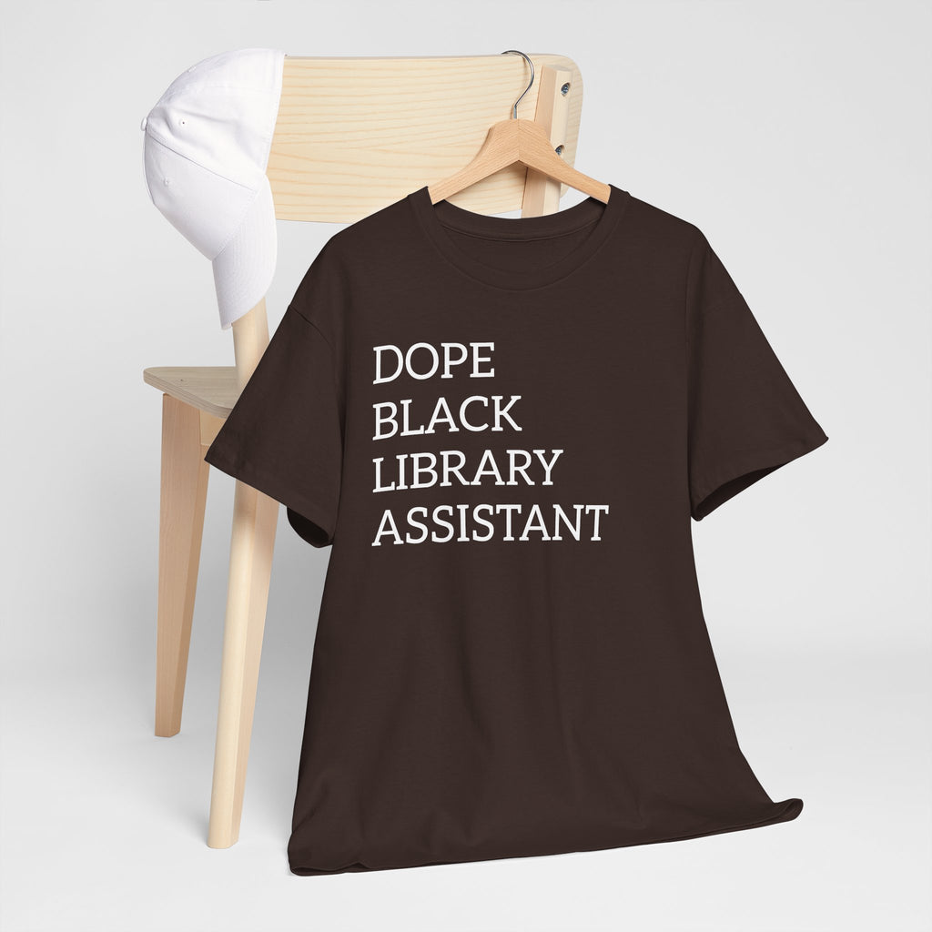 Dope Black Library Assistant T‑Shirt