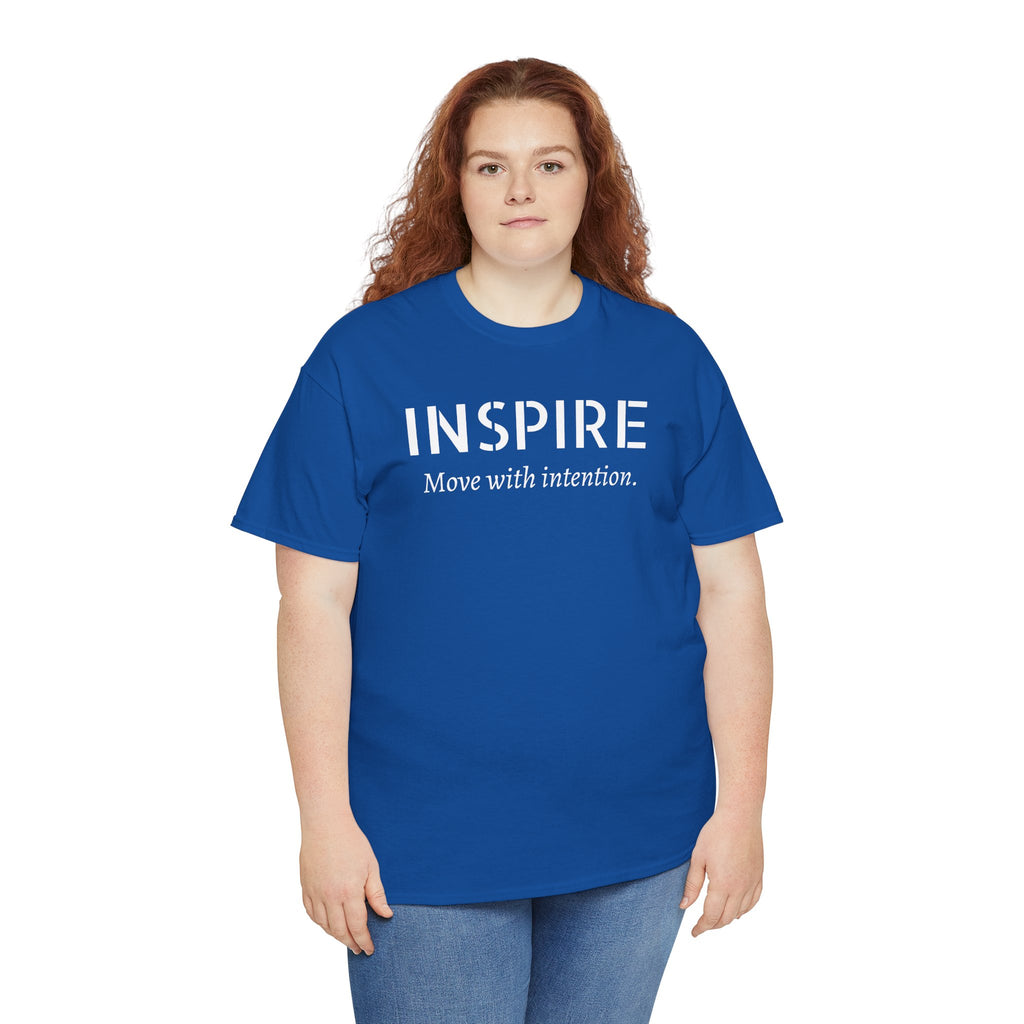 Inspire “Move with Intention” Tee — Motivational Graphic T-Shirt
