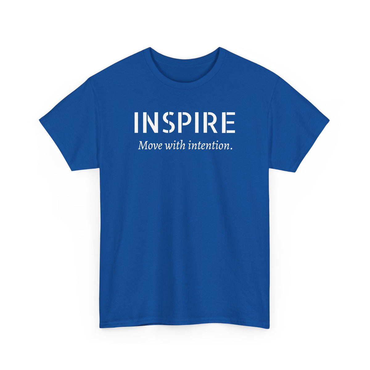 Inspire “Move with Intention” Tee — Motivational Graphic T-Shirt