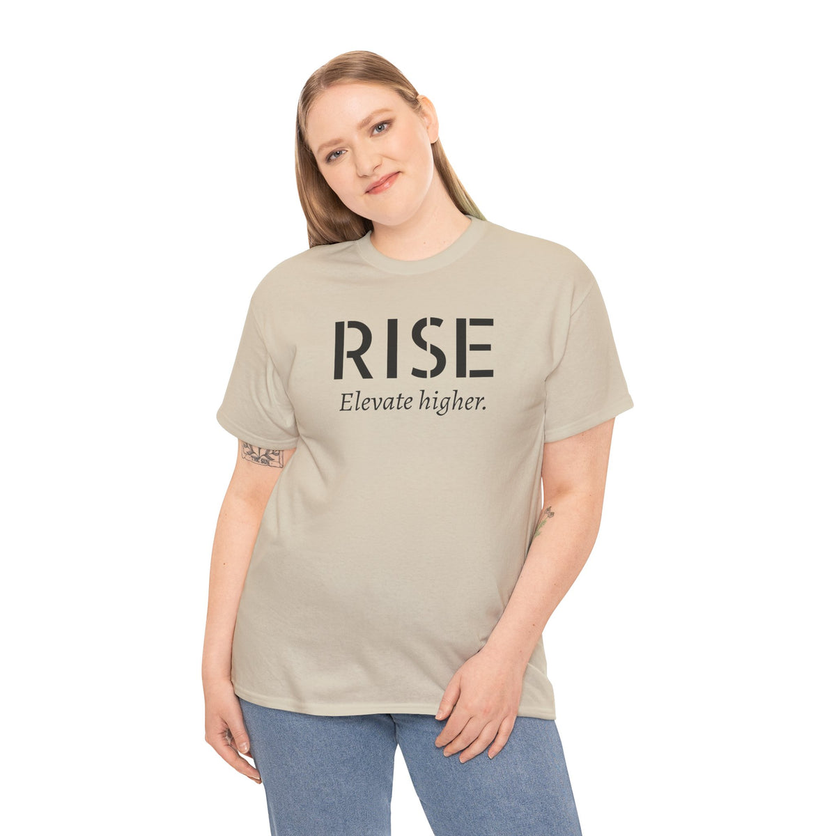 Rise "Elevate Higher" T-Shirt — Inspirational Motivational Tee