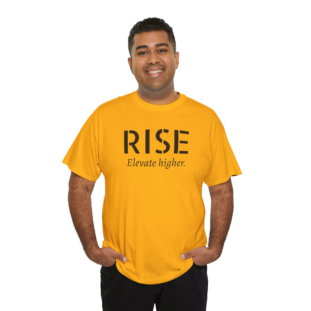 Rise "Elevate Higher" T-Shirt — Inspirational Motivational Tee