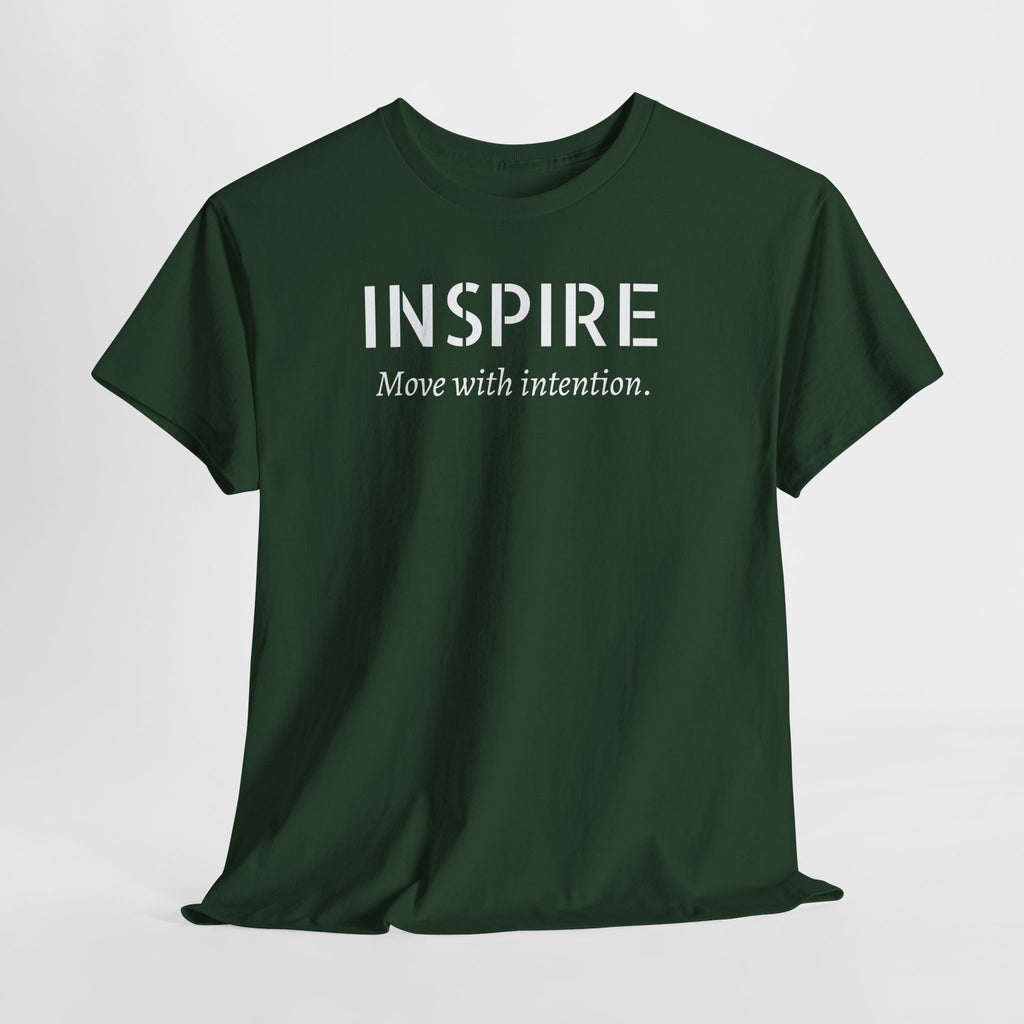 Inspire “Move with Intention” Tee — Motivational Graphic T-Shirt