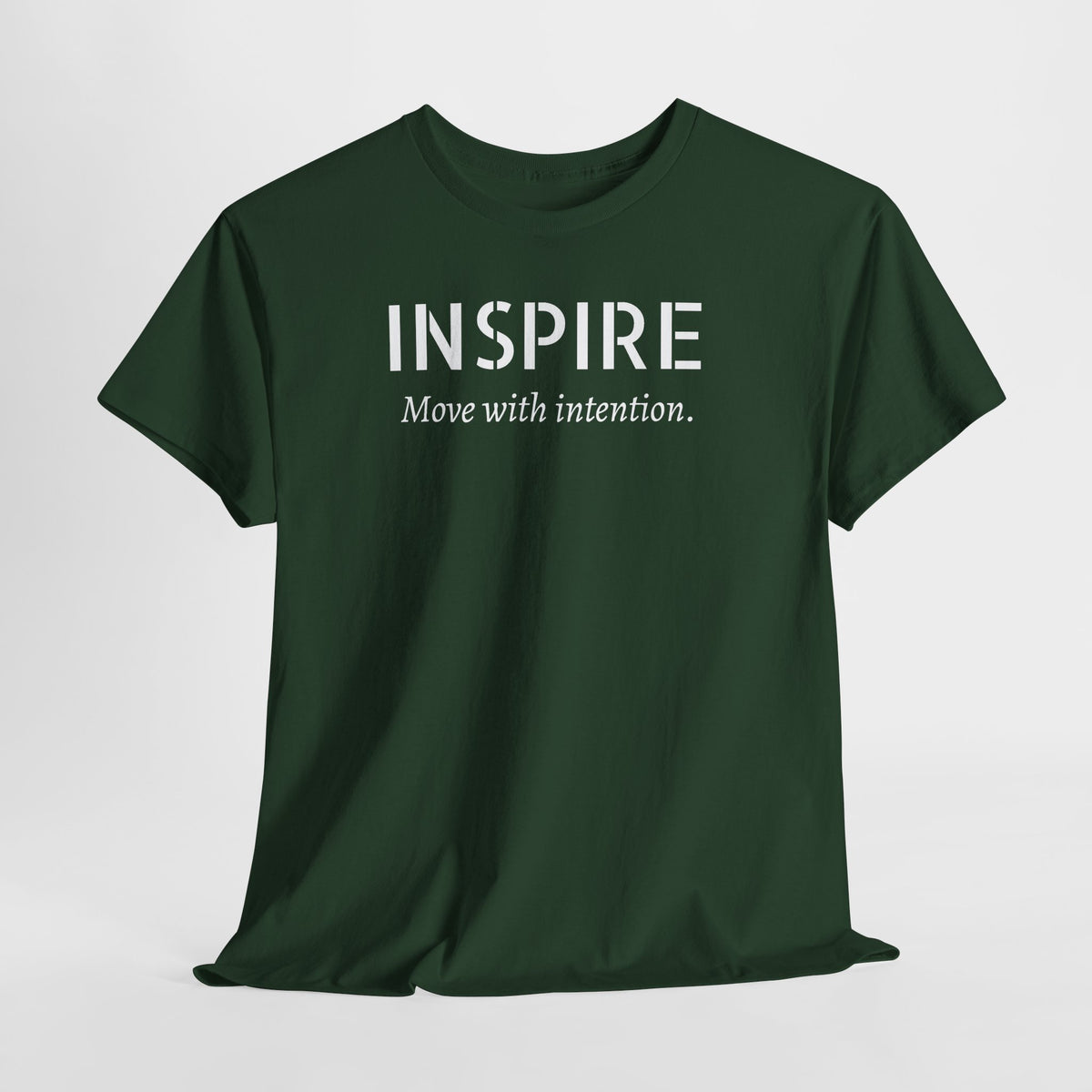 Inspire “Move with Intention” Tee — Motivational Graphic T-Shirt