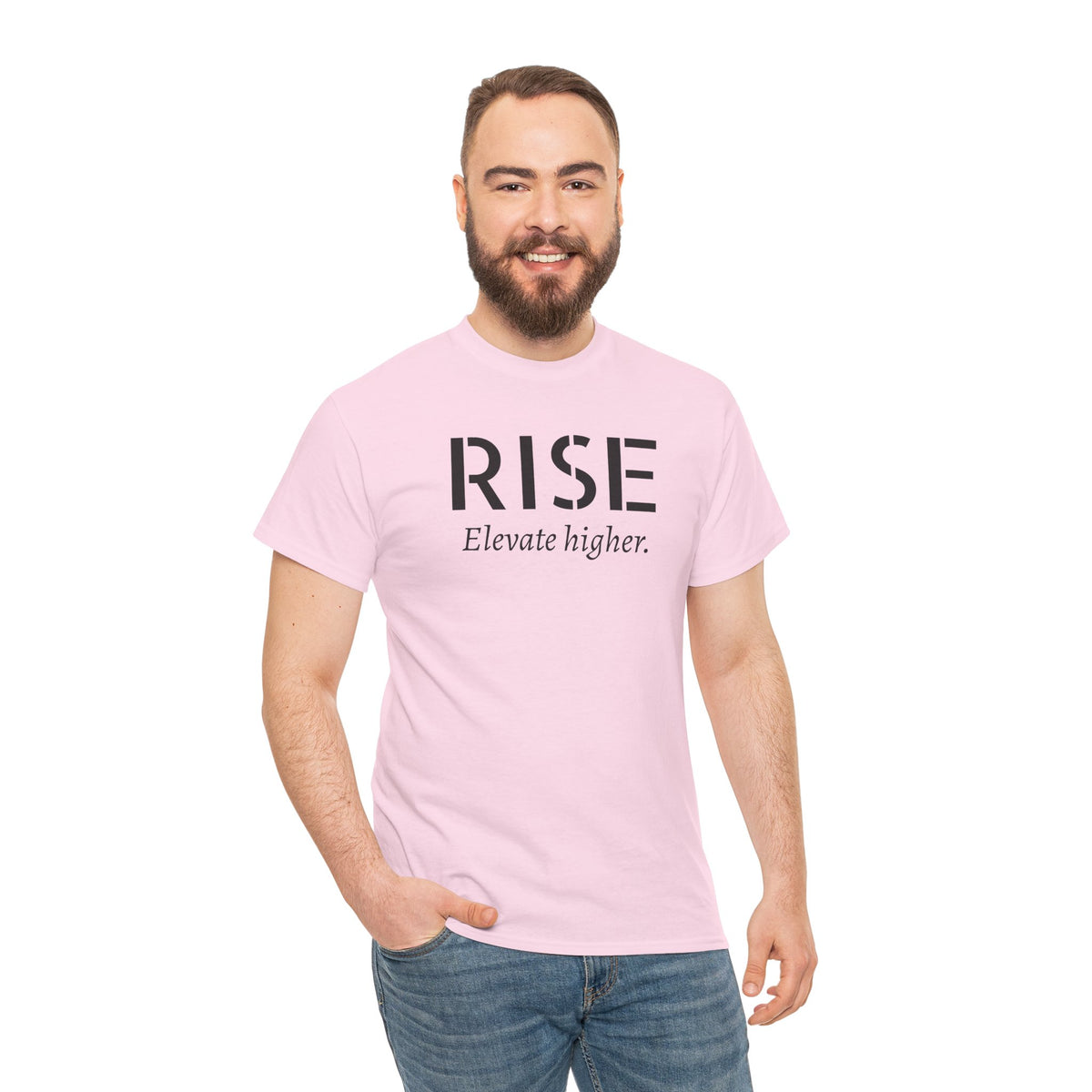 Rise "Elevate Higher" T-Shirt — Inspirational Motivational Tee