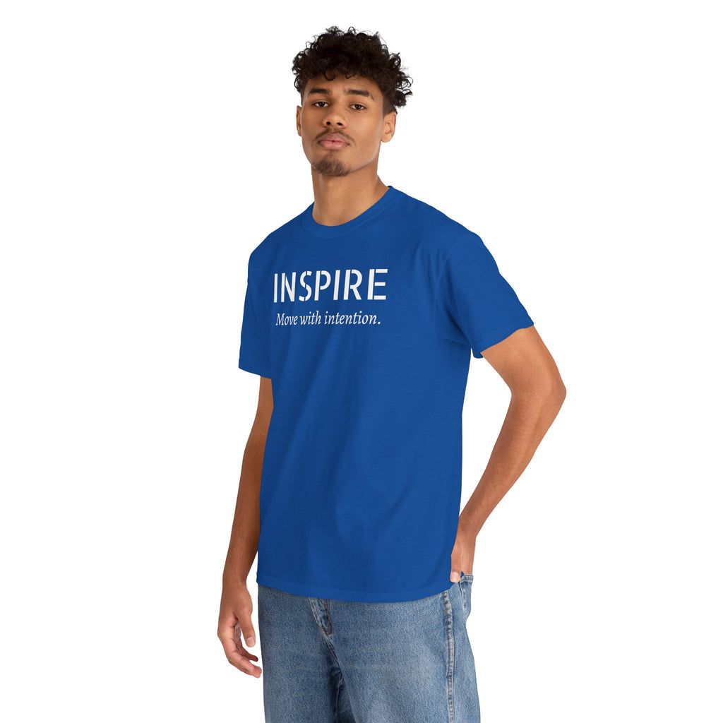 Inspire “Move with Intention” Tee — Motivational Graphic T-Shirt