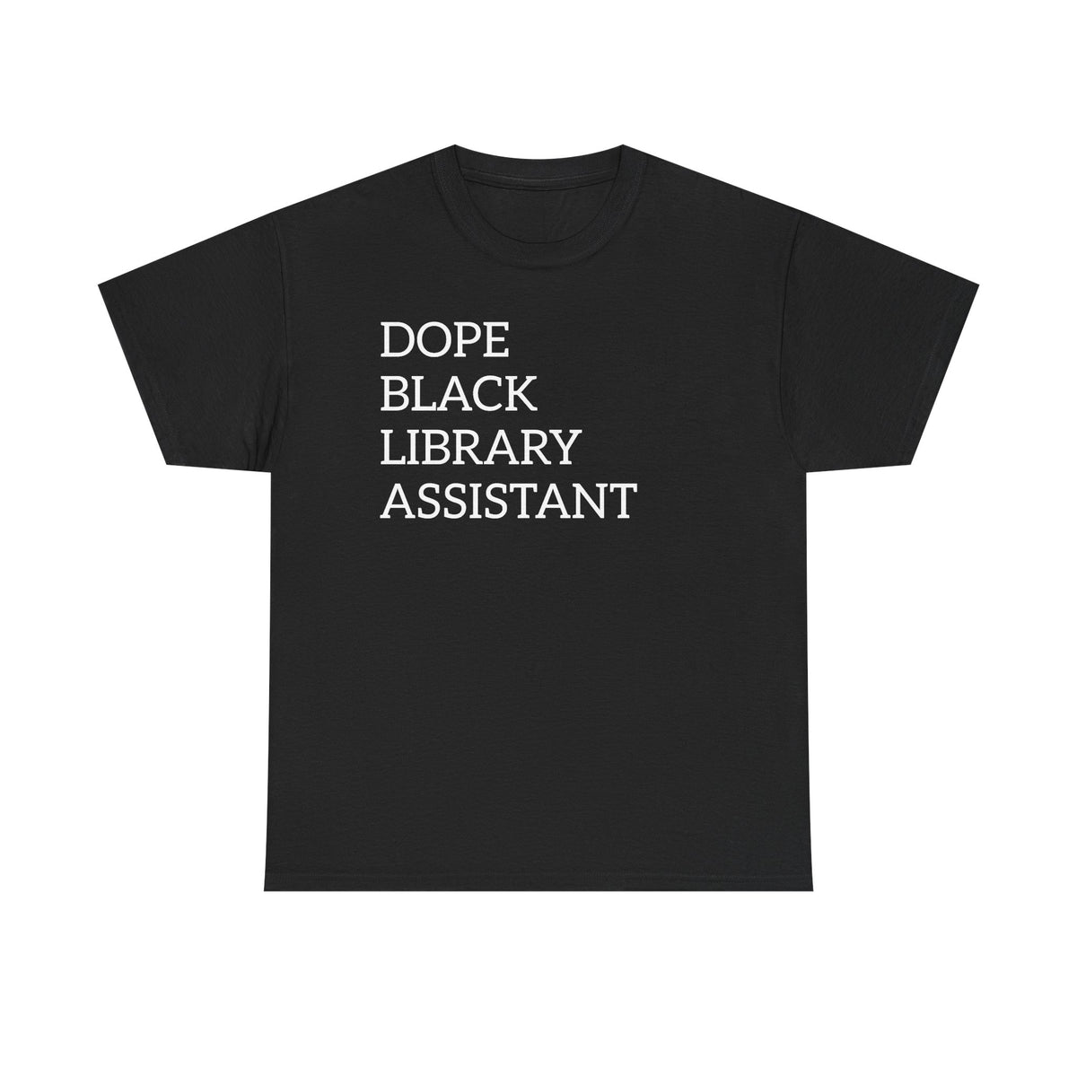 Dope Black Library Assistant T‑Shirt