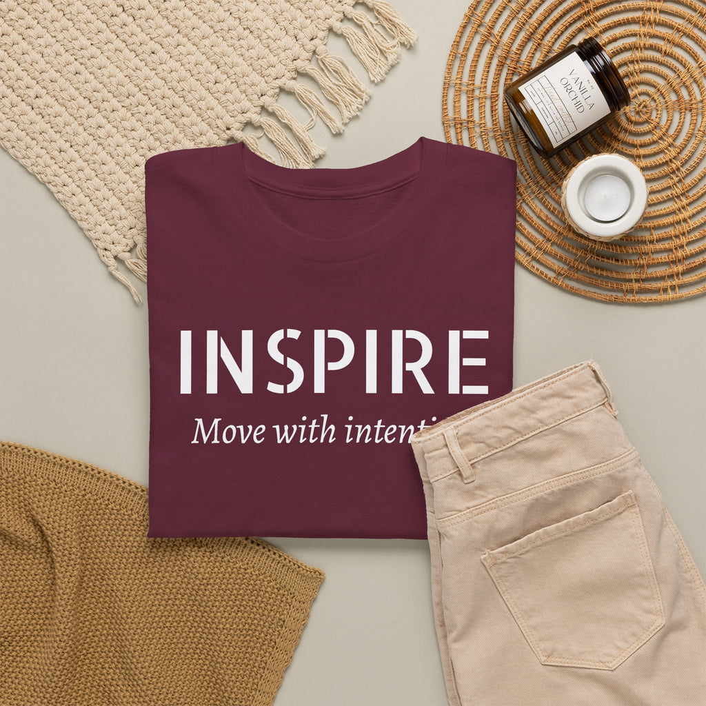 Inspire “Move with Intention” Tee — Motivational Graphic T-Shirt