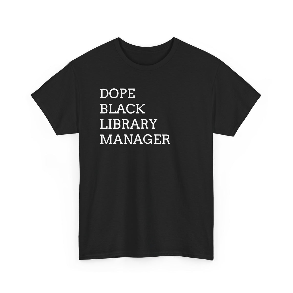 Dope Black Library Manager T-Shirt