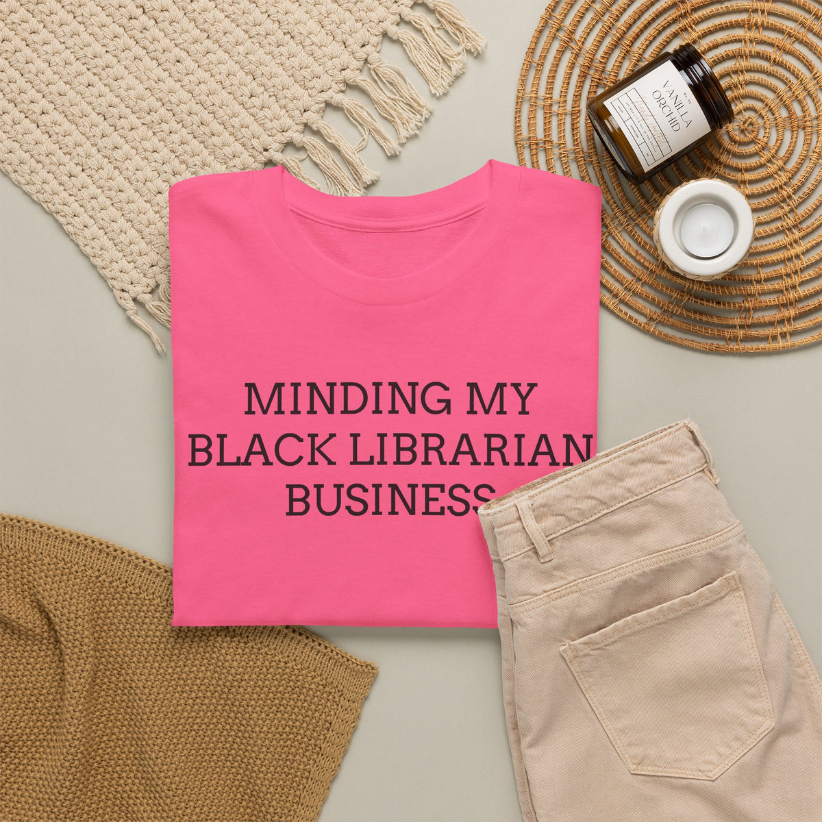 Minding My Black Librarian Business Tee