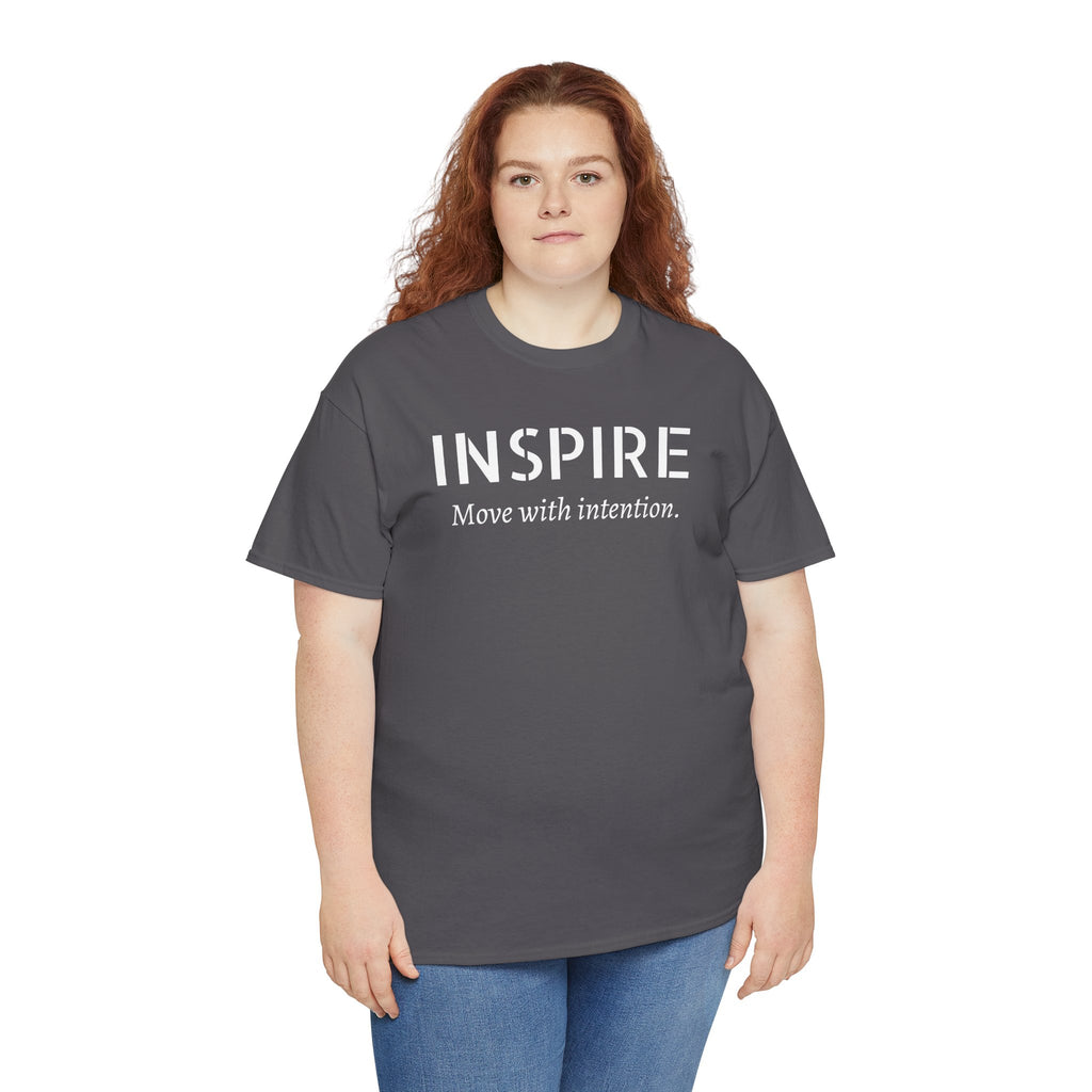 Inspire “Move with Intention” Tee — Motivational Graphic T-Shirt