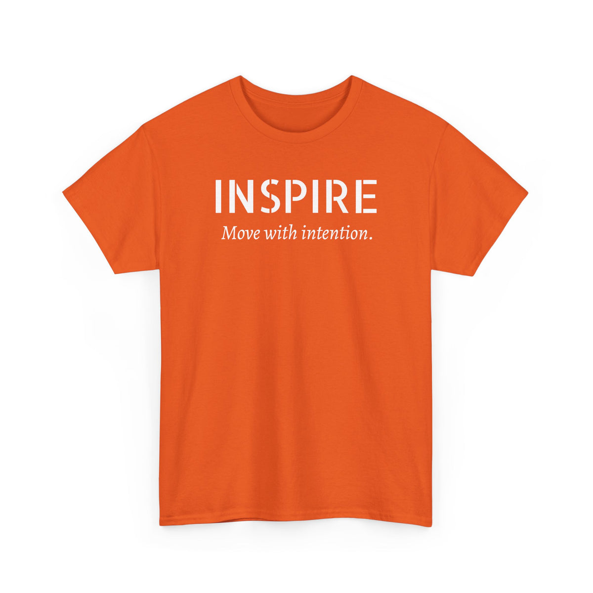 Inspire “Move with Intention” Tee — Motivational Graphic T-Shirt