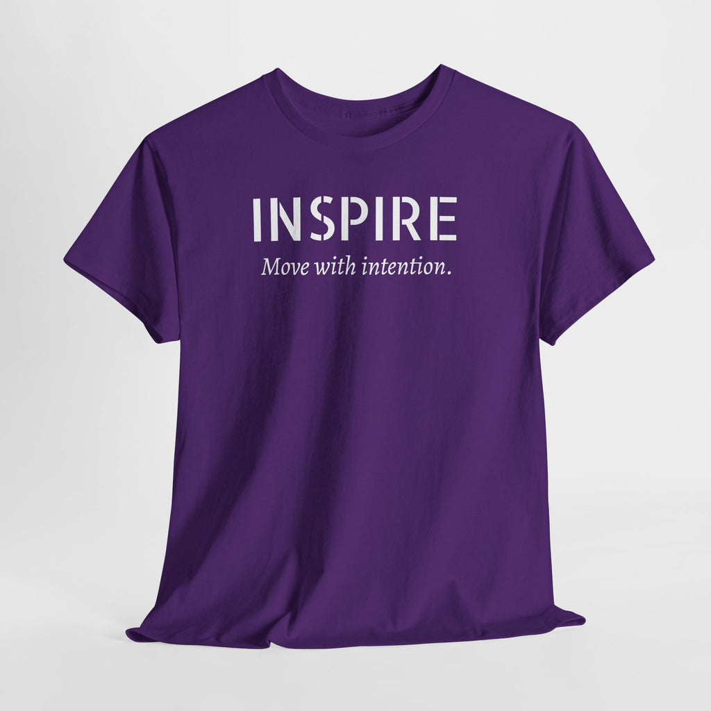 Inspire “Move with Intention” Tee — Motivational Graphic T-Shirt