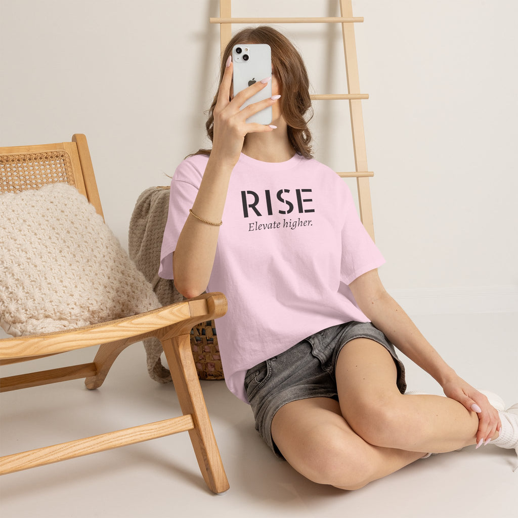 Rise "Elevate Higher" T-Shirt — Inspirational Motivational Tee