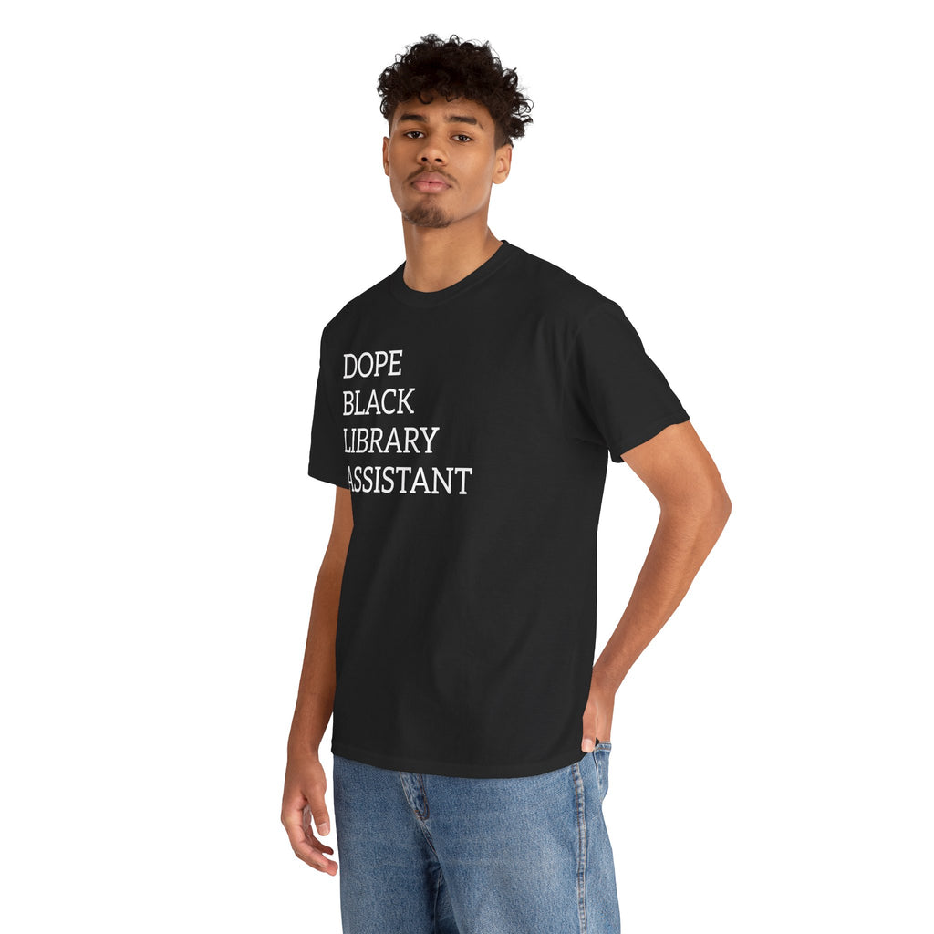Dope Black Library Assistant T‑Shirt