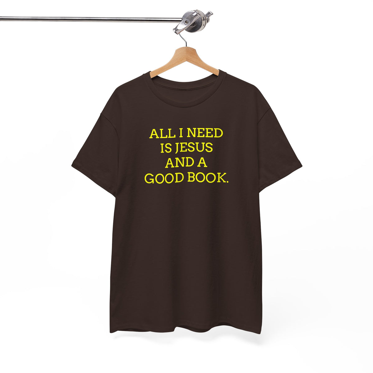 "All I Need Is Jesus and a Good Book" Faith Tee - Christian T‑Shirt