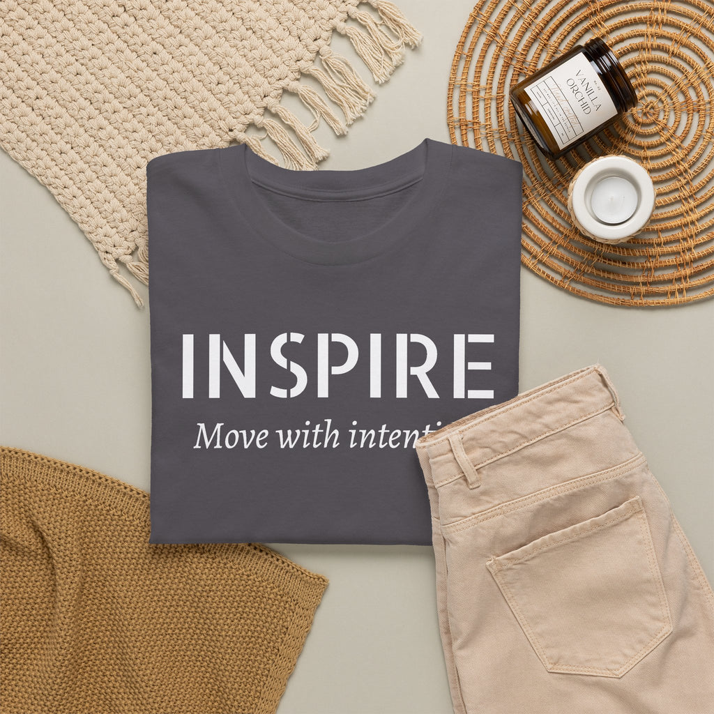 Inspire “Move with Intention” Tee — Motivational Graphic T-Shirt