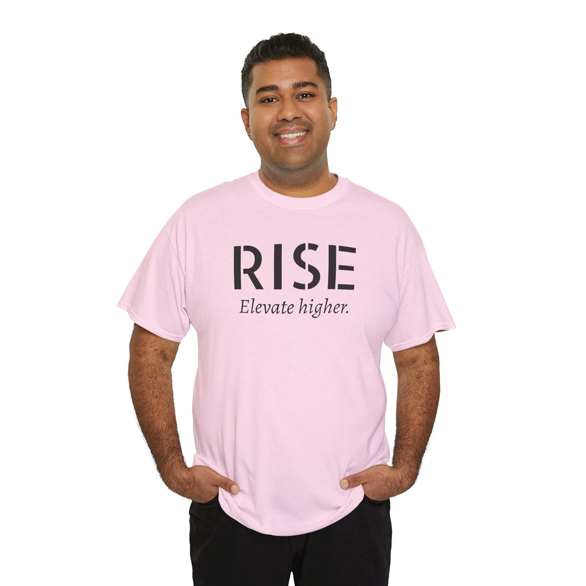 Rise "Elevate Higher" T-Shirt — Inspirational Motivational Tee