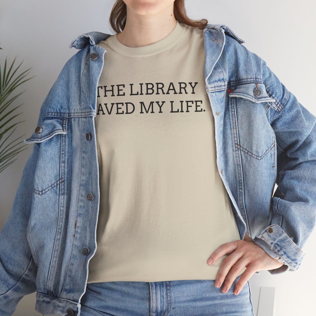 Library Saved My Life T-Shirt — Literary Quote Tee for Book Lovers
