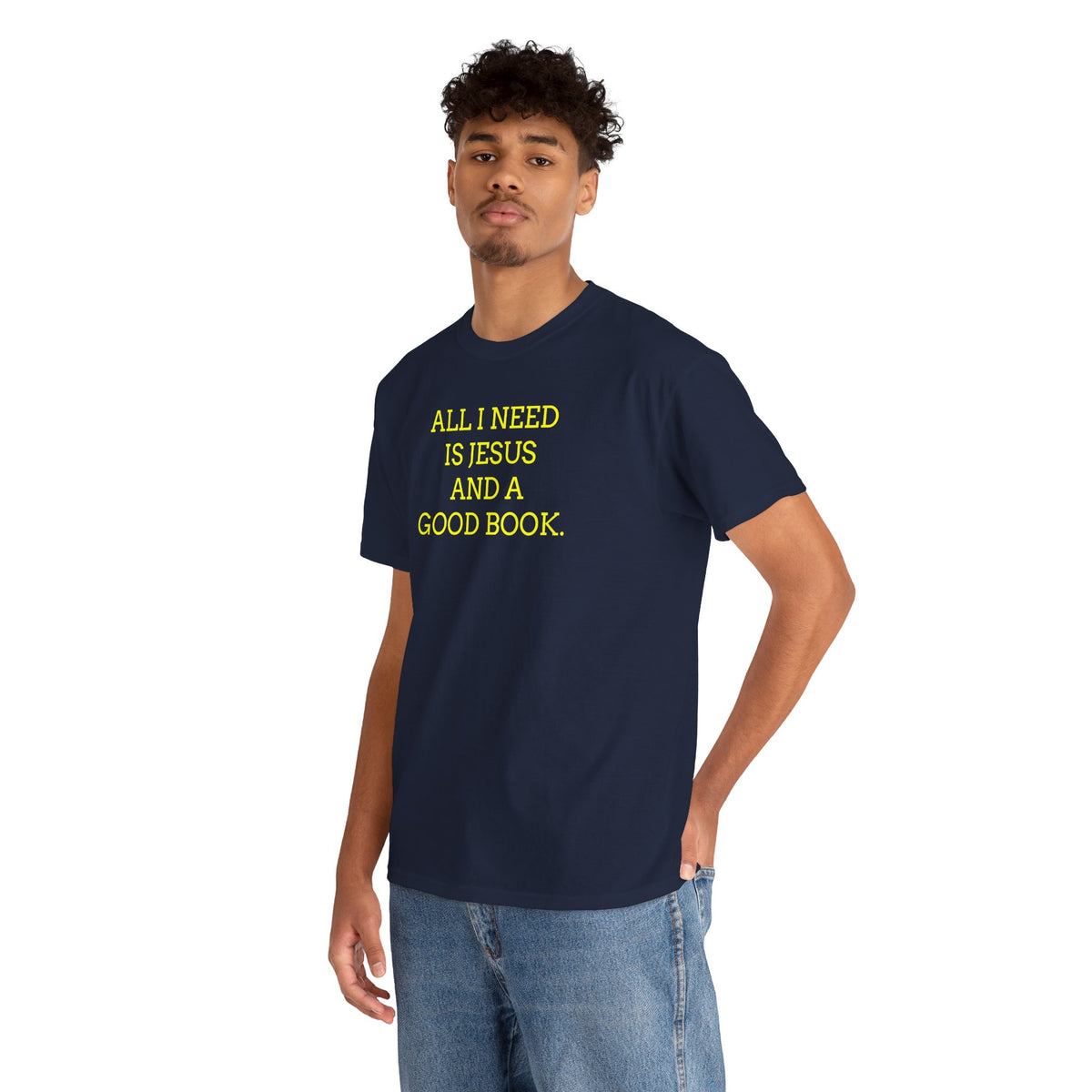 "All I Need Is Jesus and a Good Book" Faith Tee - Christian T‑Shirt