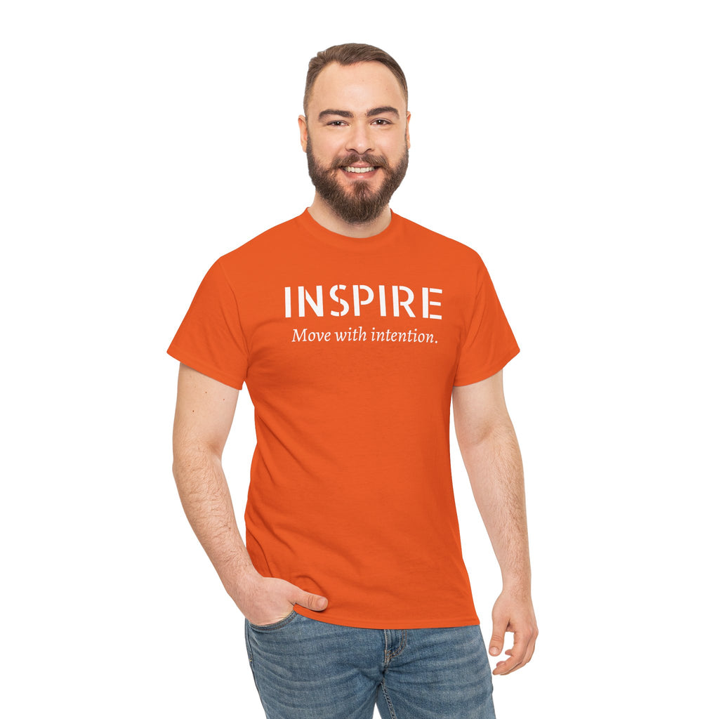 Inspire “Move with Intention” Tee — Motivational Graphic T-Shirt