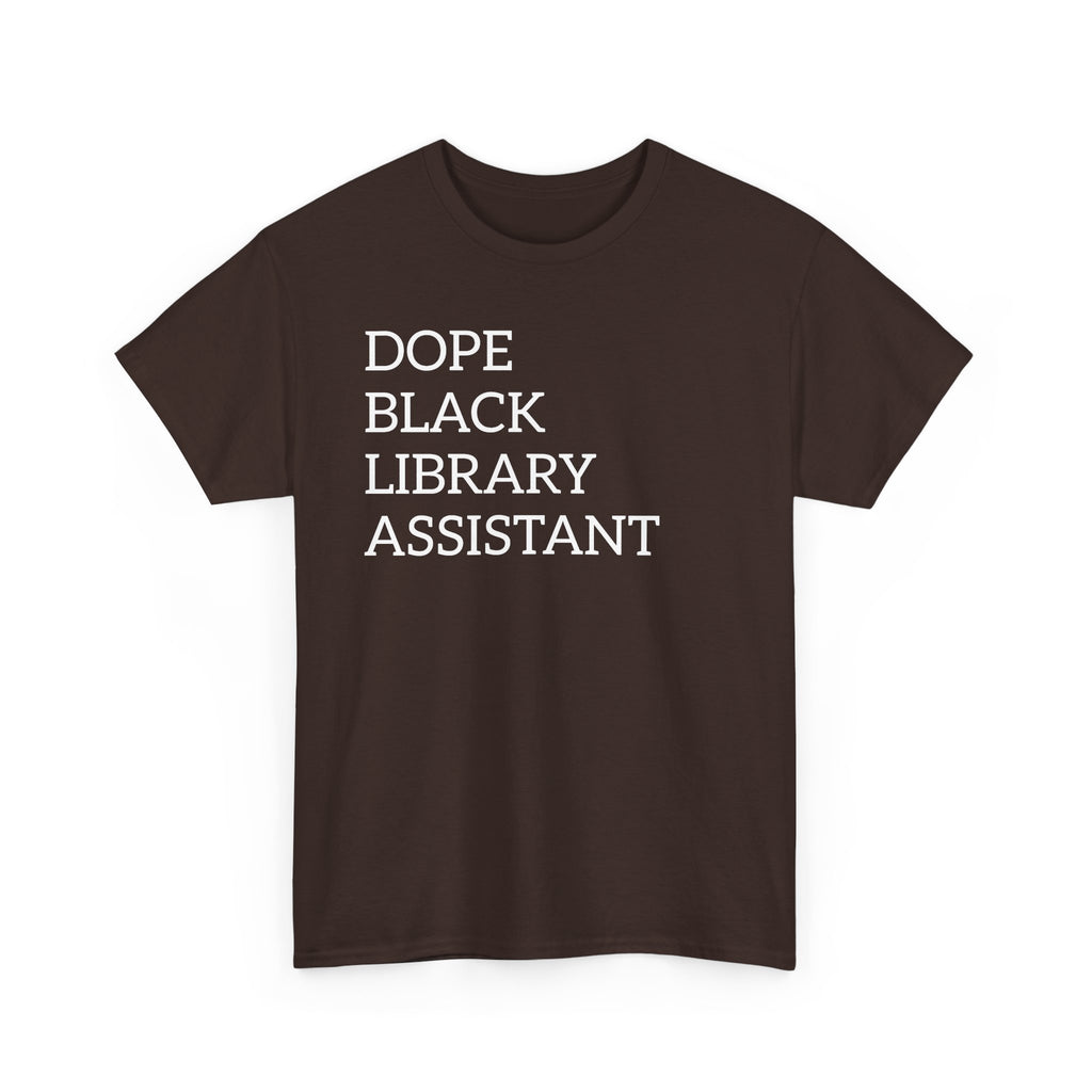 Dope Black Library Assistant T‑Shirt