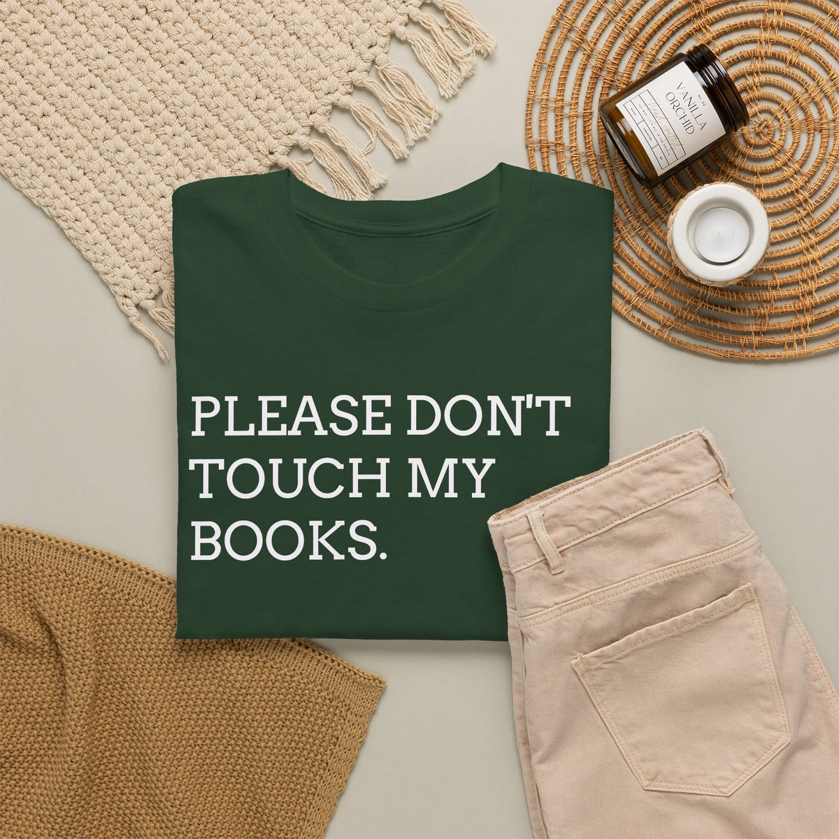 Please Don’t Touch My Books T-Shirt — Funny Book Lover Tee