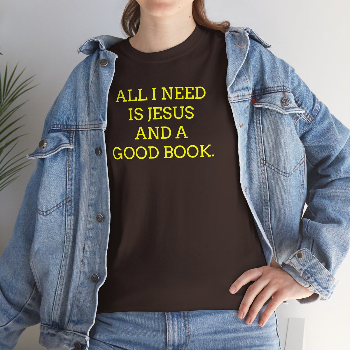 "All I Need Is Jesus and a Good Book" Faith Tee - Christian T‑Shirt
