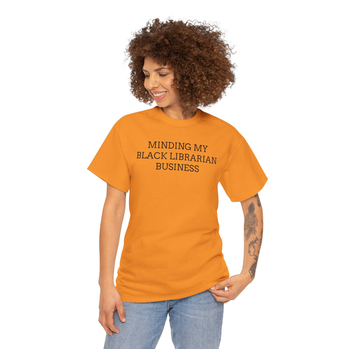 Minding My Black Librarian Business Tee