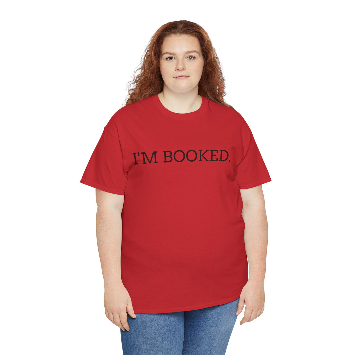 I'M BOOKED. T-Shirt — Funny Reader Tee for Book Lovers, Literary Gift