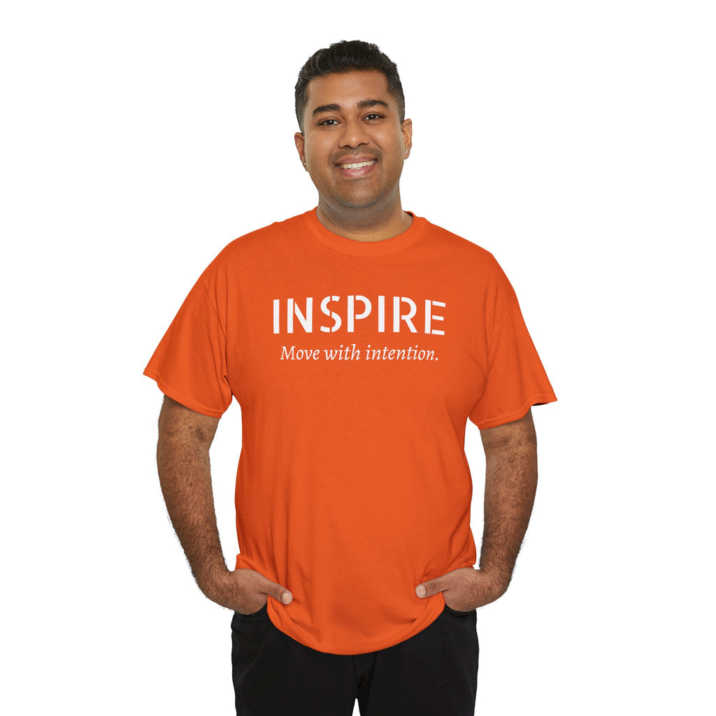 Inspire “Move with Intention” Tee — Motivational Graphic T-Shirt