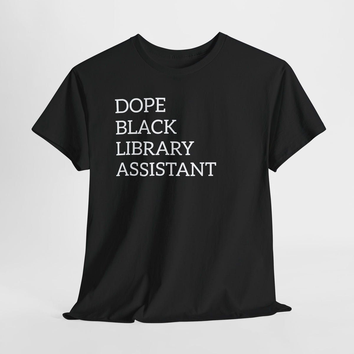Dope Black Library Assistant T‑Shirt