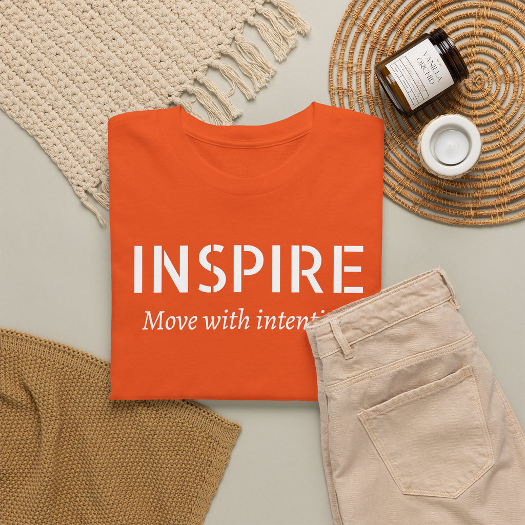 Inspire “Move with Intention” Tee — Motivational Graphic T-Shirt