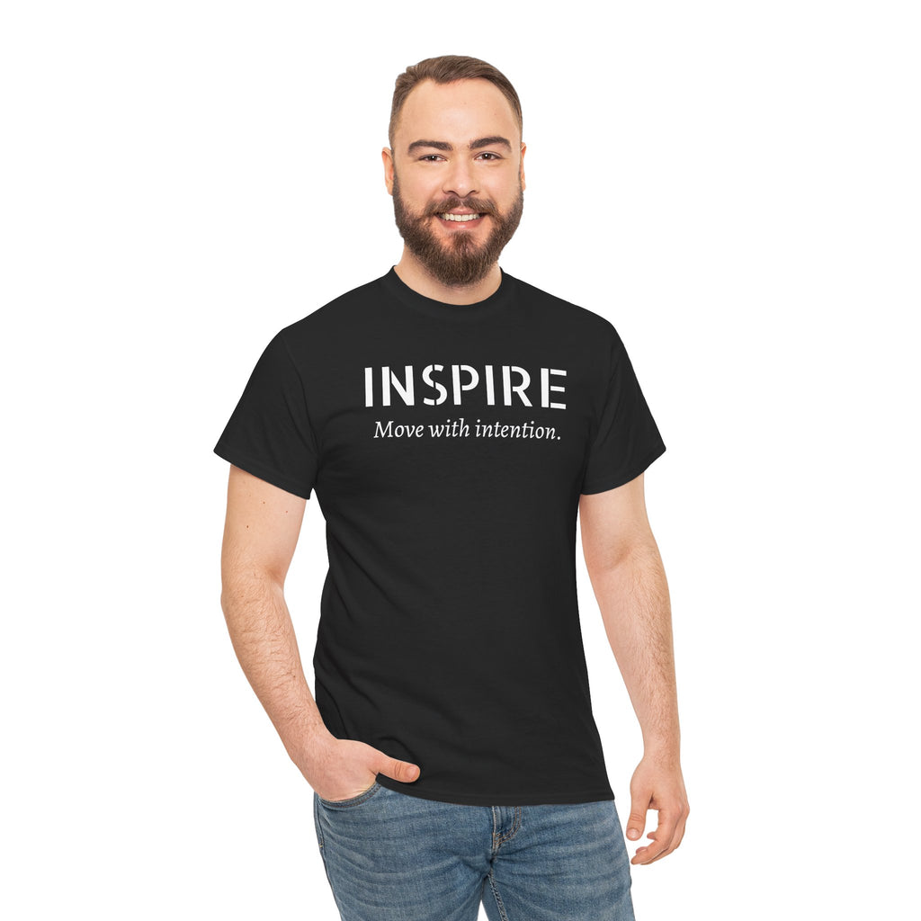 Inspire “Move with Intention” Tee — Motivational Graphic T-Shirt