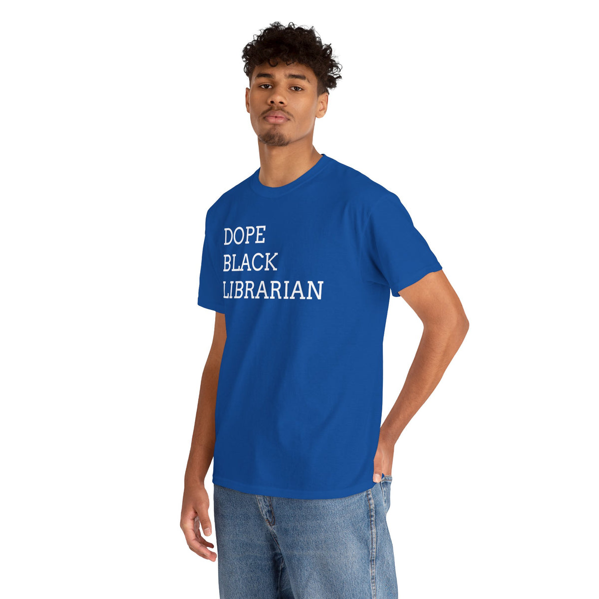 Dope Black Librarian T-Shirt — Bold Typography Tee for Black Librarians & Book Lovers