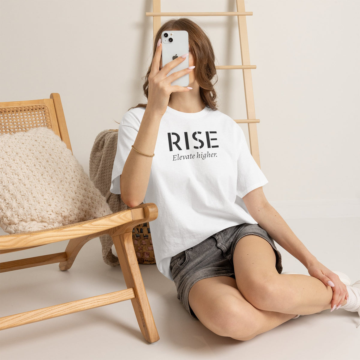 Rise "Elevate Higher" T-Shirt — Inspirational Motivational Tee