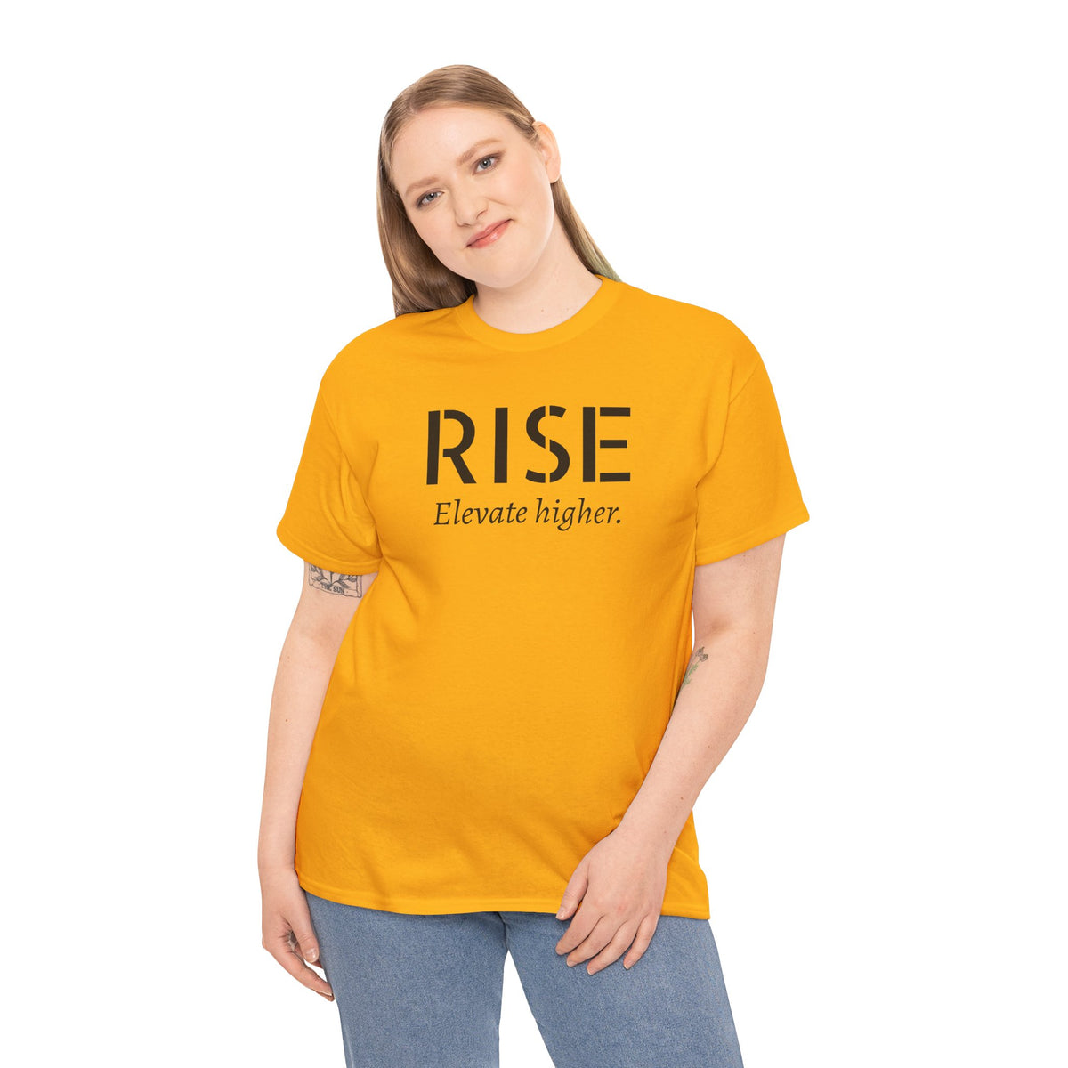 Rise "Elevate Higher" T-Shirt — Inspirational Motivational Tee