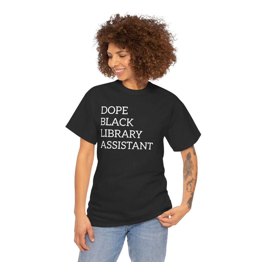Dope Black Library Assistant T‑Shirt