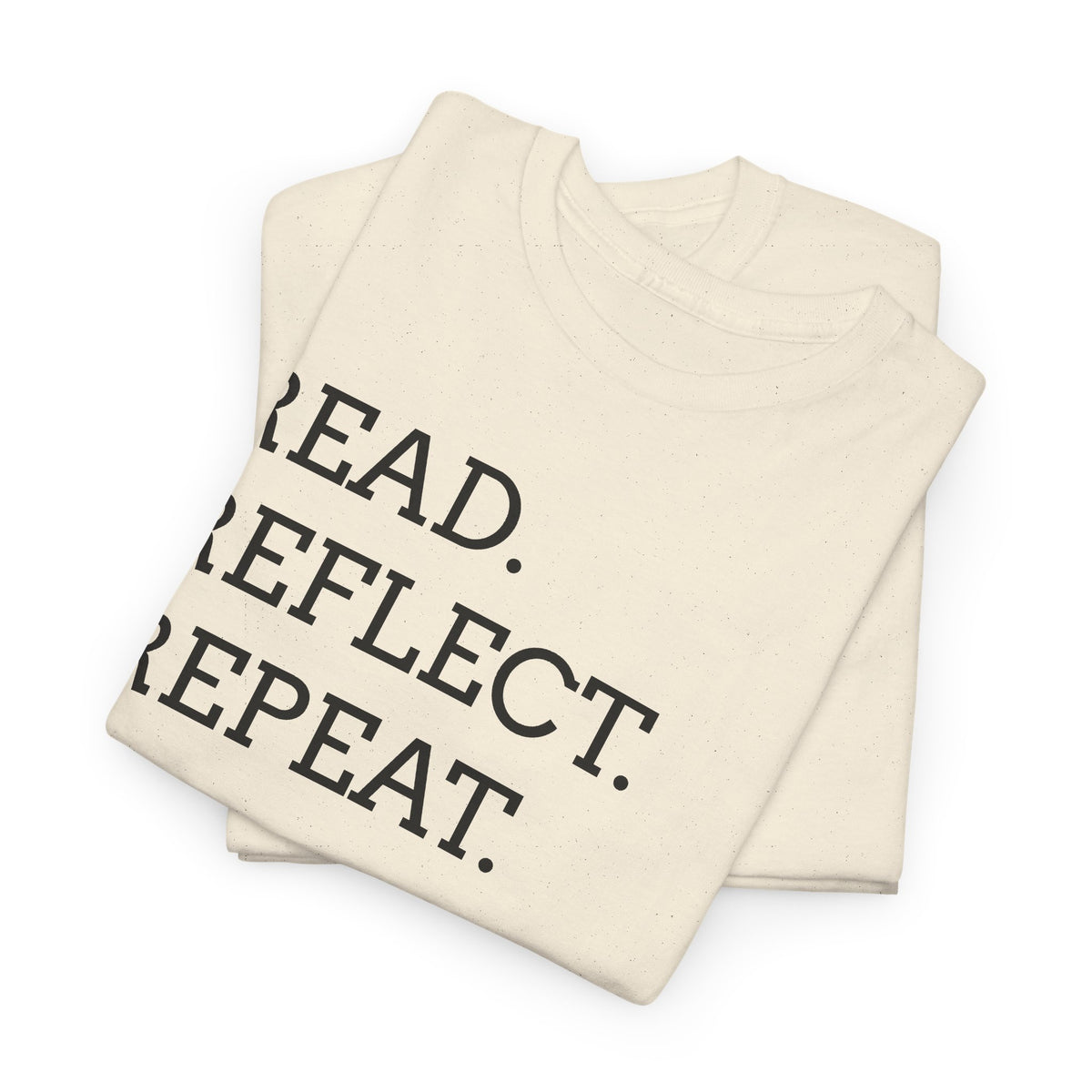 Read. Reflect. Repeat. T-Shirt — Minimalist Literary Tee for Book Lovers